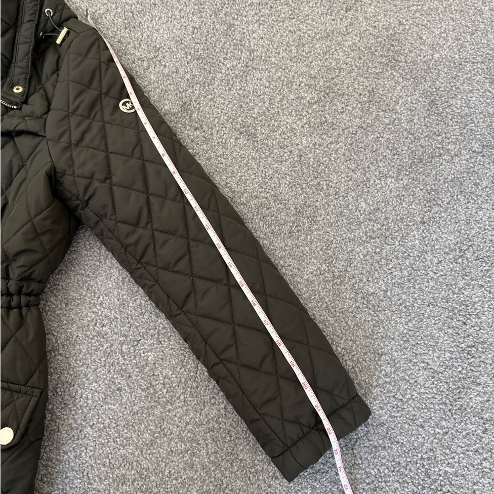 Michael Kors Quilted Puffer Jacket in Dark Green - Picture 8 of 11